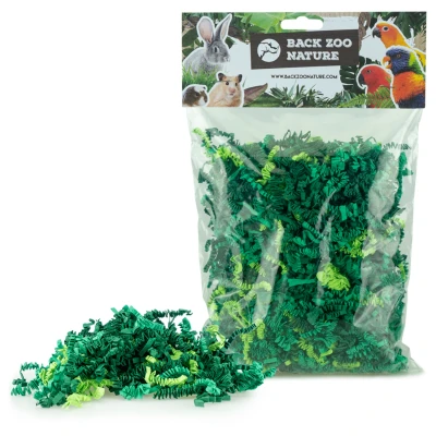 Afbeelding van Back Zoo Nature Crinkle Paper Forest Mix Vogelspeelgoed ca. 100 g Groen Lichtgroen