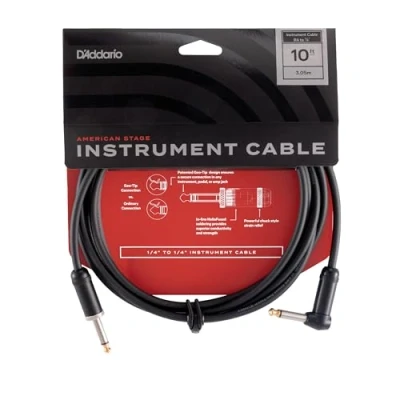 Image de Planet Waves PW AMSGRA 10 Câble instrument American Stage, à angle droit, 3 mètres