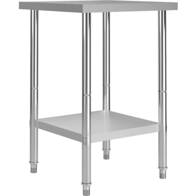 Afbeelding van Keukenwerktafel 60x60x85 cm roestvrij staal