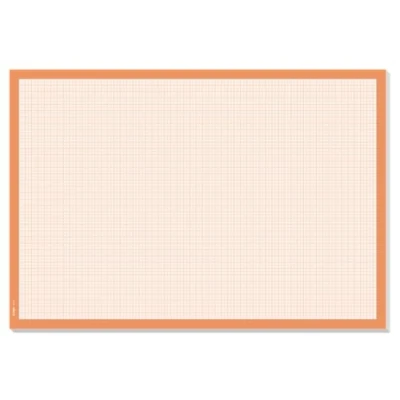 Afbeelding van Sigel Si Ho270 Onderleggers Millimeter Wit/Oranje, 30 Vel, 80 Grams