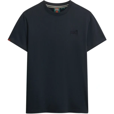 Afbeelding van Superdry Vintage LOGO EMB Tshirt basic, Heren, Maat: Large, Eclipse navy