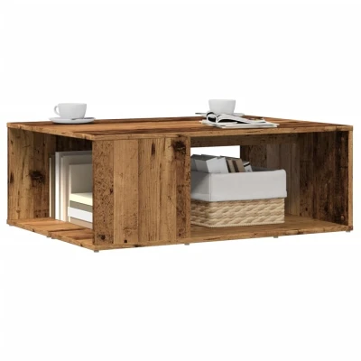 Afbeelding van vidaXL Salontafel 90x67x33 cm bewerkt hout oud houtkleurig