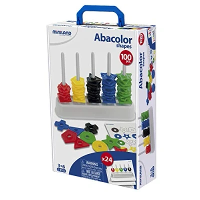 Afbeelding van Abacus Geassorteerde vormen en kleuren 100 stuks