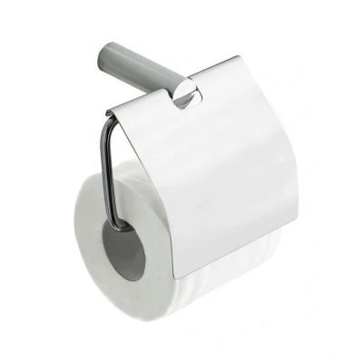 Afbeelding van Wiesbaden Ida toiletrolhouder met klep chroom