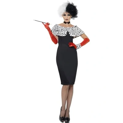 Afbeelding van Smiffys Kostuum XL Evil Madame Zwart