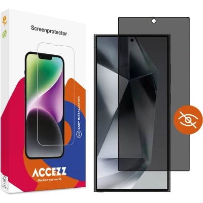Afbeelding van Accezz Screenprotector Geschikt voor Samsung Galaxy S24 Ultra Gehard glas Privacy