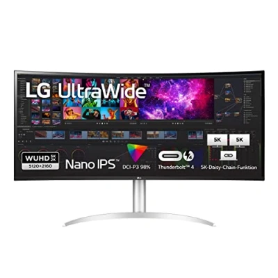 Afbeelding van LG 40WP95XP W computer monitor 100,8 cm (39.7&quot;) 5120 x 2160 Pixels UltraWide 5K HD Wit