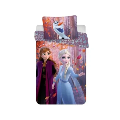 Afbeelding van Disney Frozen Dekbedovertrek 140 x 200 cm + 1 kussensloop 70 90 Katoen