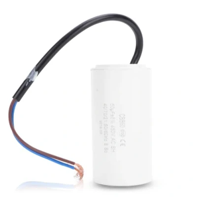 Afbeelding van Condensator, 50uF condensator 450V startcondensator motor CBB60 kabel