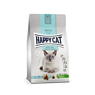 Afbeelding van Happy Cat 70595 Droogvoer voor katten met eend gevoelige en katers, 300 g