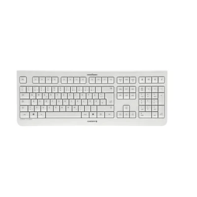 Image de CHERRY KW 3000 Clavier silencieux, de grande taille sans fil 2.4 GHz QWERTZ Allemand blanc