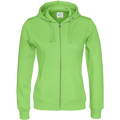 Afbeelding van Cottover HOODIE FULL ZIP LADY GOTS GECERTIFICEERD 141009 Groen
