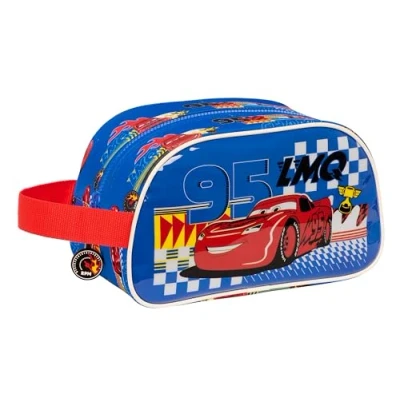Afbeelding van Toilettas voor op School Cars Race ready Blauw 26 x 15 12 cm