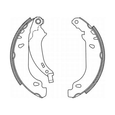 Afbeelding van KRAFT 6025130 Remschoenen 180,0 32,0 PEUGEOT: 206 Hatchback, 206+ Hatchback