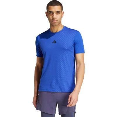 Afbeelding van adidas Performance Power Workout Sport Tshirt, Heren, Maat: XL, Semi lucid blue black