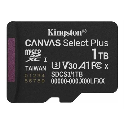Image de Kingston Canvas Select Plus Carte mémoire flash 1 To A1 / Video Class V30 UHS I U3 Class10 microSDXC