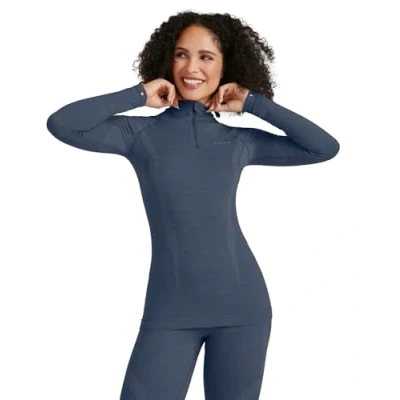 Afbeelding van Falke Wooltech Longsleeve ZIP FOR COLD TO VERY Conditions Hemd capitain, Dames, Maat: Medium, Capitain