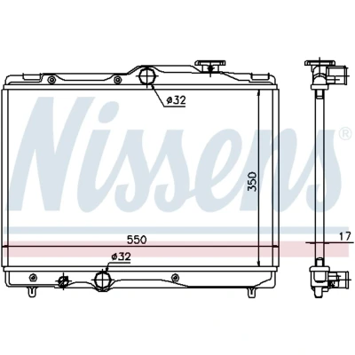 Afbeelding van Nissens Radiateur 64839