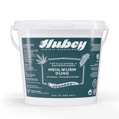 Afbeelding van Hubey meelwormest insectenuitwerpselen, biologische natuurlijke meststof Universele en bodemverbeteraar (1 Kg)