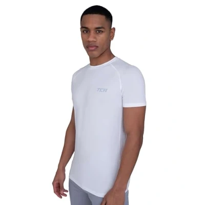 Afbeelding van TCA Stamina sporttop voor heren, licht, sneldrogend, wit, M, Wit.
