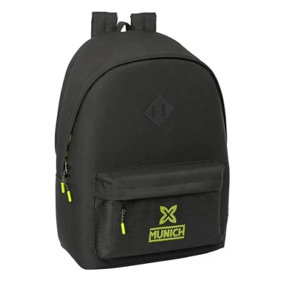 Afbeelding van Schoolrugzak munich +usb Zwart 31 x 44 18 cm