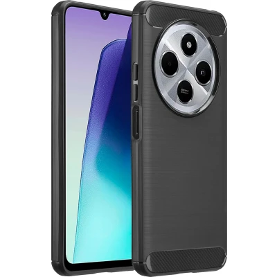 Afbeelding van imoshion Hoesje Geschikt voor Xiaomi Redmi 14C Siliconen Brushed Backcover Zwart