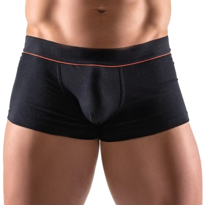 Afbeelding van Svenjoyment Mannen Shorts Trendy met Zijdezachte Banden Zacht Gewoven Elastisch Tailleband Rode Strepen Tight Fit Maat LARGE