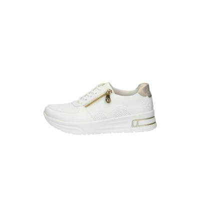 Afbeelding van Rieker N8100 lage sneakers voor dames, losse zool, Wit 80, 36 EU Large