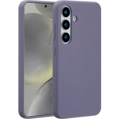 Afbeelding van Accezz Hoesje Geschikt voor Samsung Galaxy S25 Siliconen Liquid Silicone Backcover MagSafe grijs