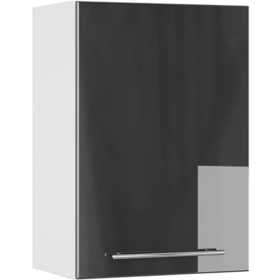 Afbeelding van Vicco Badkamerkast Fame Line, Antraciet Hoogglans/Wit, 50 x 72 cm