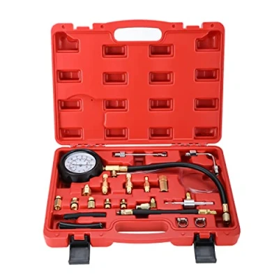 Afbeelding van FreeTec Brandstofdruktester set brandstofinjectietester druktester auto brandstofdrukmeter 0 140 psi
