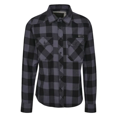 Afbeelding van Brandit Overhemd, Heren, Maat: Small, Black/charcoal