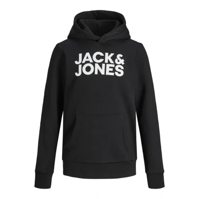 Afbeelding van Jack &amp; Jones Junior Jjecorp OLD LOGO HOOD JNR Hoodie voor kinderen, Maat: 152, Black