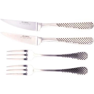Afbeelding van Global GT102 Steakset mes &amp; vork 4dlg