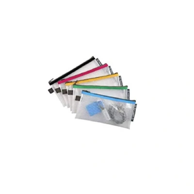 Afbeelding van Exacompta Ref. 34130E 1 zakje met ritssluiting Gemaakt van zacht polypropyleen voor het opbergen benodigdheden, beautyaccessoires Formaat 10x21cm (DL) 5 willekeurige kleuren