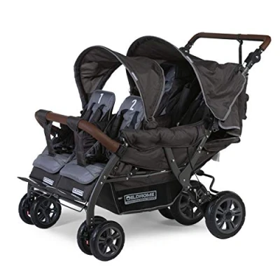 Afbeelding van 50, Korting: Childhome Collections Quadruple Wandelwagen Autobrake Antraciet