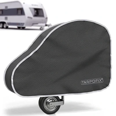 Afbeelding van Tarpofix® Disselkap met dubbele kliksluiting universele trekhaak afdekking anti pinkoppeling en boxslot