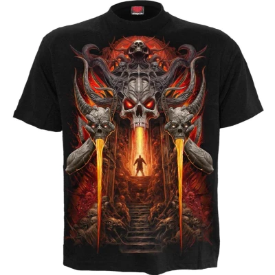 Afbeelding van Spiral Gates Of Hell Heren T shirt 4XL Zwart