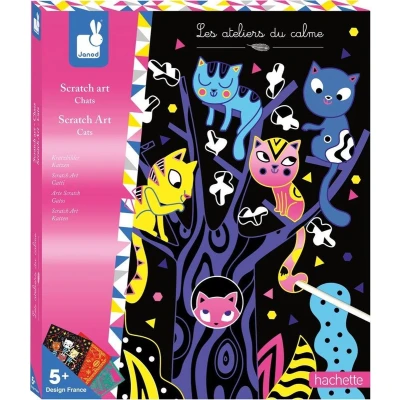 Afbeelding van Janod Scratch Art Katten