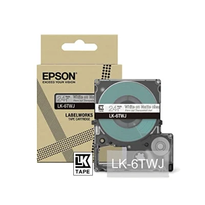 Afbeelding van Epson LK 6TWJ Transparant, Wit