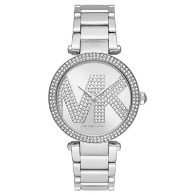 Afbeelding van Michael Kors Parker dameshorloge MK6658, 3 wijzers, roestvrijstalen uurwerk, zilver.