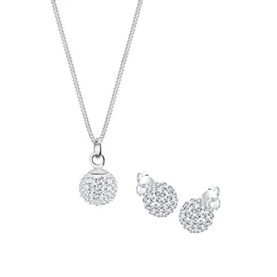 Afbeelding van Elli dames Sieraden Set met kristal sterling in 925 zilver