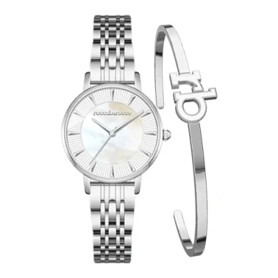 Afbeelding van Roccobarocco RB SLIM SET Horloge, Dames, Maat: One Size, Silver white
