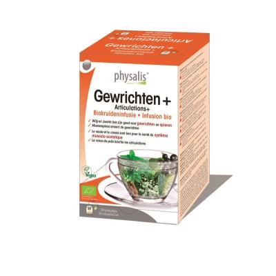 Afbeelding van Physalis Kruideninfusie Gewrichten+ Bio 20 theezakjes