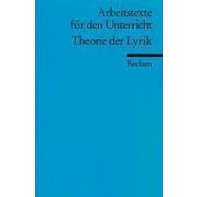 Afbeelding van Theorie der Lyrik