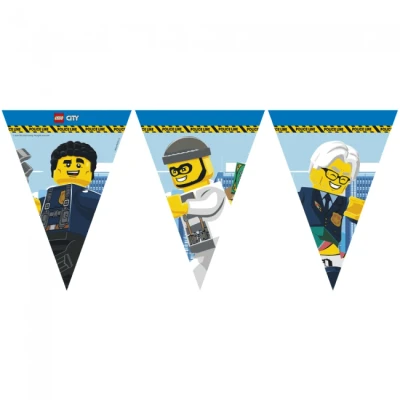 Image de Ligne de drapeau la ville Lego Slinger 230cm