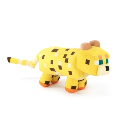 Afbeelding van Pluche figuren uit het videospel Minecraft Enderman, Camel, Ocelot, Varken, Steve, Alex, Creeper, Wolf maten naar model superzachte kwaliteit (Ocelot)