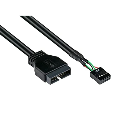 Afbeelding van Alcasa 5021 PST1 USB kabel 0,15 m Zwart, Blauw