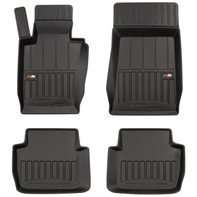 Afbeelding van M MOTOS Rubberen vloermat voor BMW Serie 3 E46 1998 2005, verbeter je reiscomfort met de zwarte 3D antislip mat auto, alle weersomstandigheden, bescherming tegen vuil