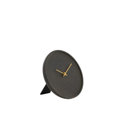 Afbeelding van Light &amp; Living Klok VETI 20x4x20cm Bruin